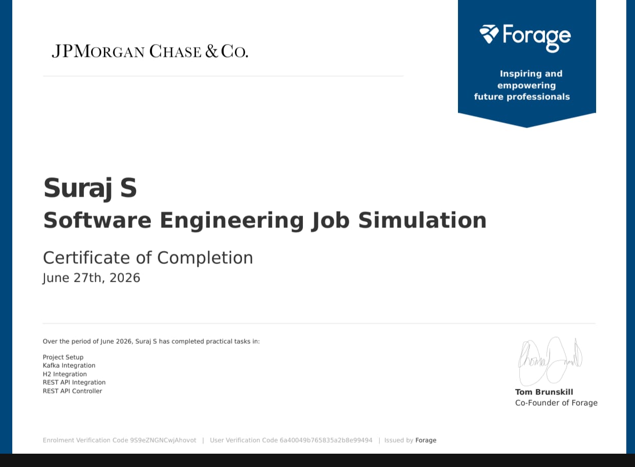 JPMorgan Chase — Software Engineering