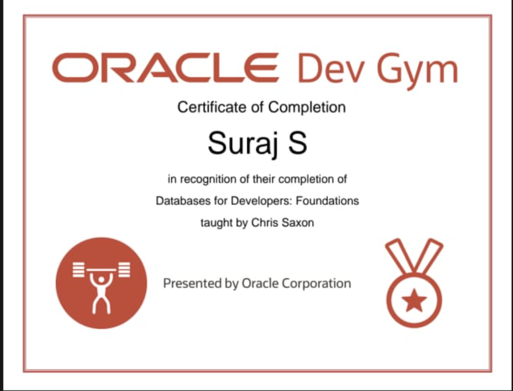 Oracle Dev Gym — Databases for Developers